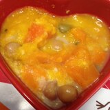 離乳食☆かぼちゃと豆のマヨネーズサラダ